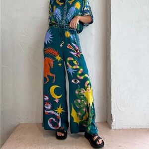 ALEMAIS SILK GUARDIAN PANTS || US 4 || LIKE NEW CONDITION